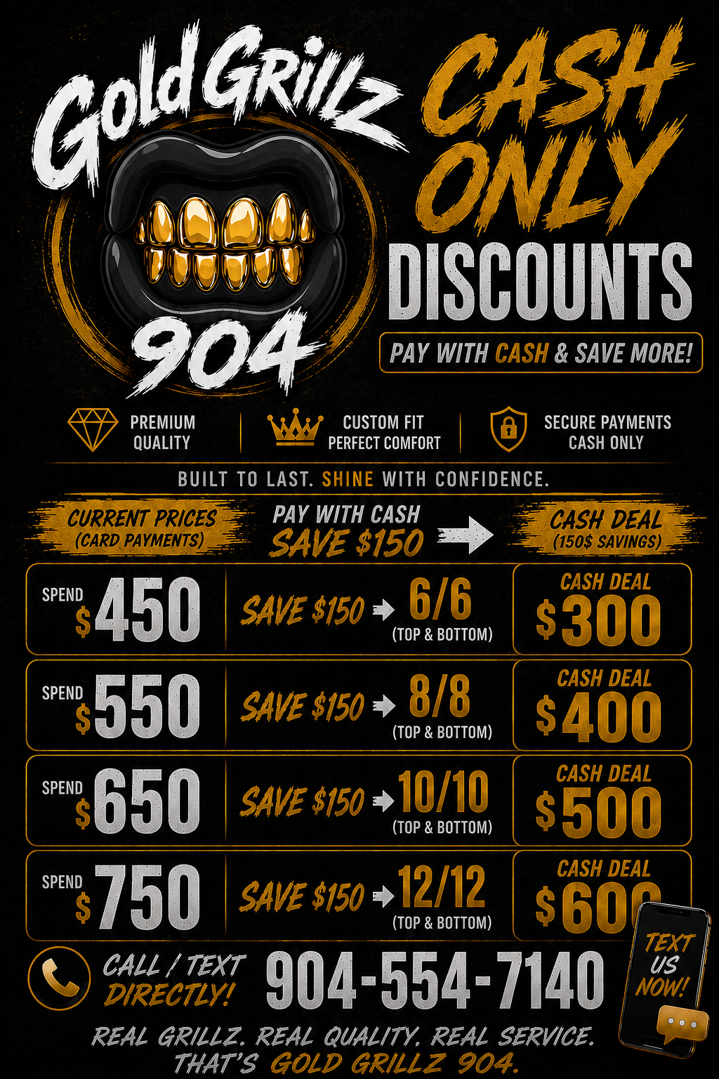 NPG Gold Grillz – Affordable Custom Fit
