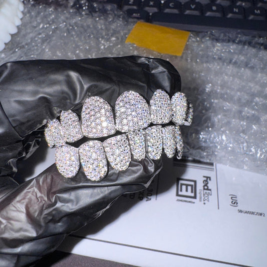 10 Top / 10 Bottom Lab VVS Diamond Grillz (Custom)